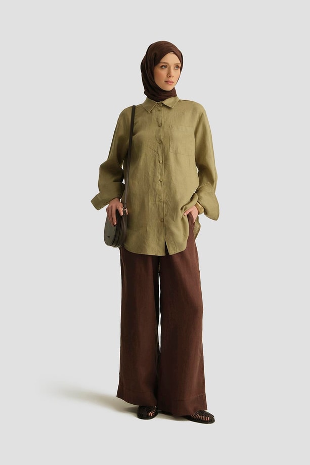 Armine Tunik 25YD4231-1 Haki