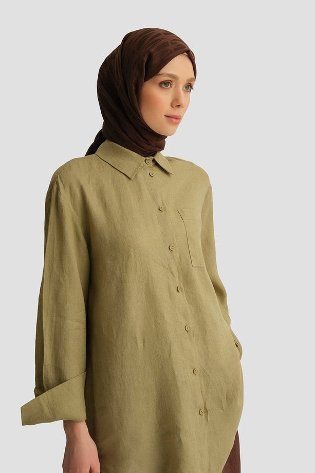 Armine Tunik 25YD4231-1 Haki
