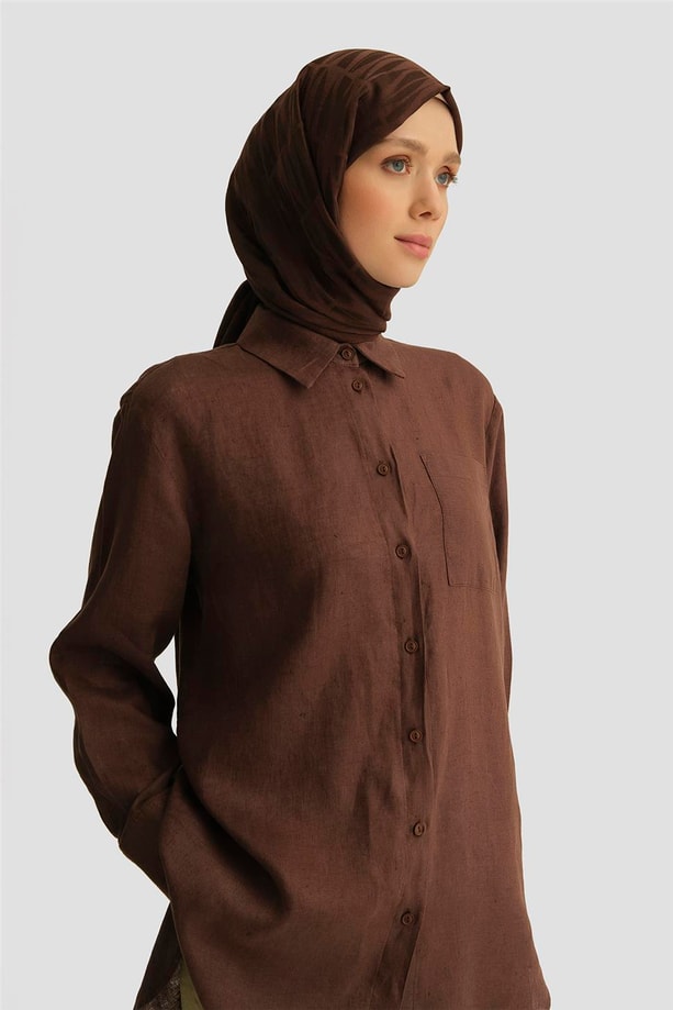 Armine Tunik 25YD4231-1 Acı Kahve