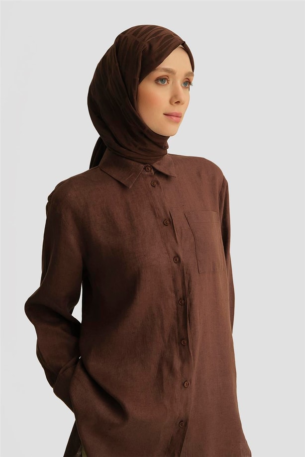 Armine Tunik 25YD4231-1 Acı Kahve