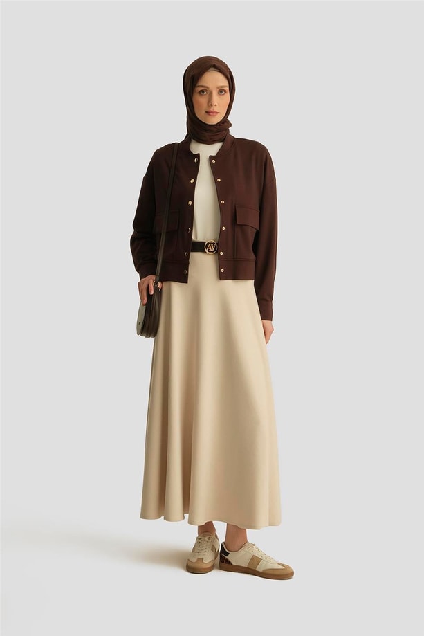 Armine Ceket 25YD4233-1 Kahverengi
