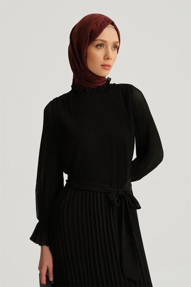 Armine Elbise 25YD4235 Siyah