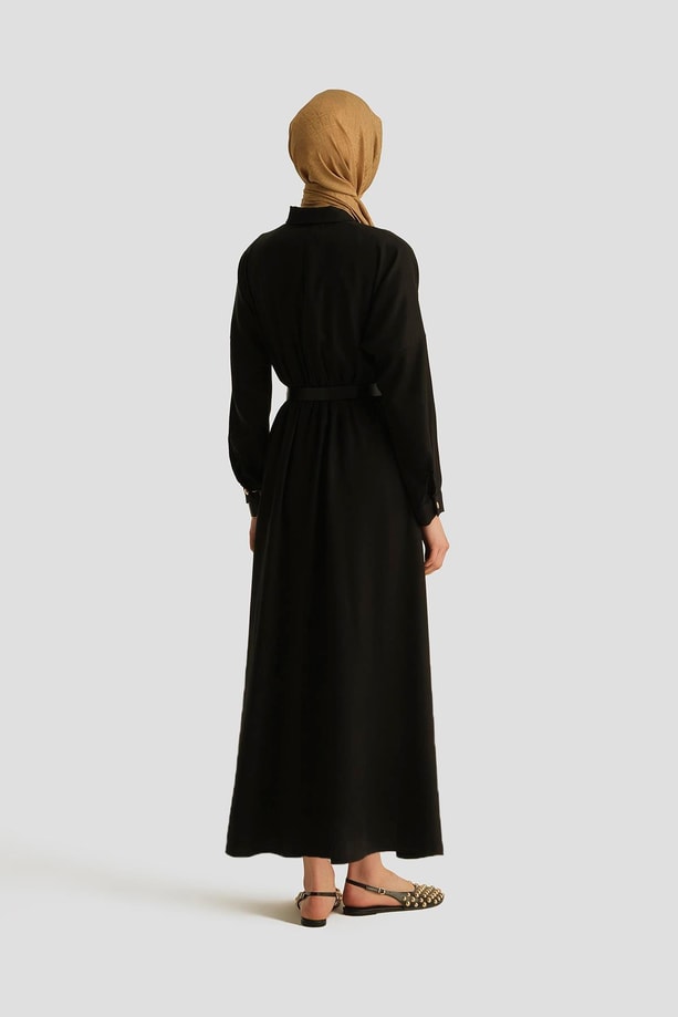 Armine Elbise 25YD4236 Siyah