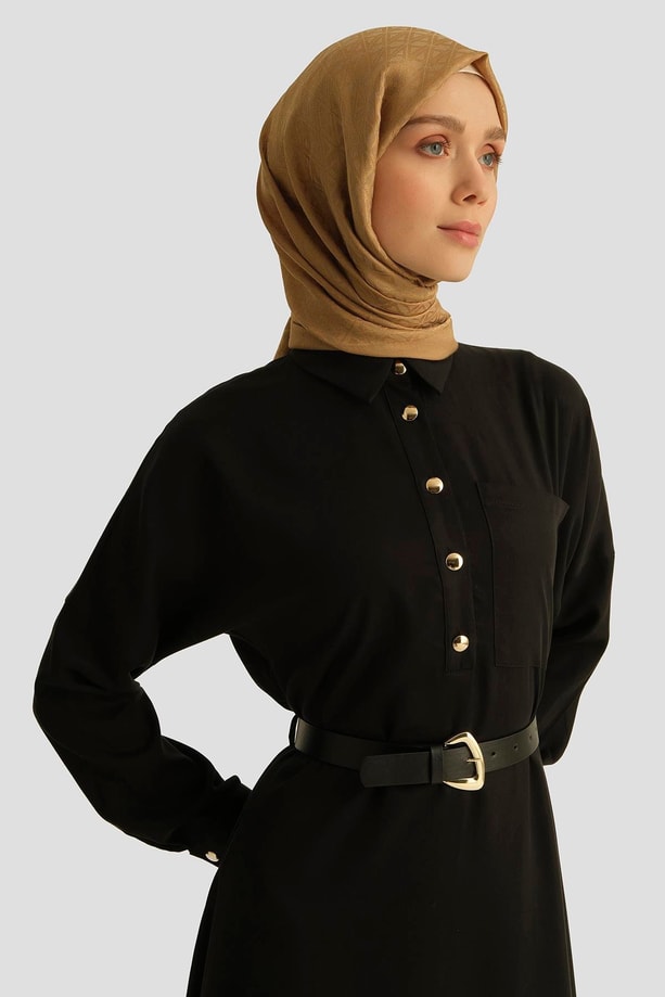 Armine Elbise 25YD4236 Siyah