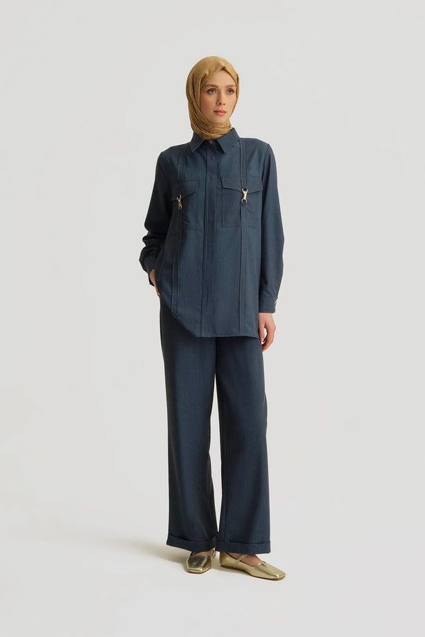 Armine Pantolon 25YD4241-2 İndigo