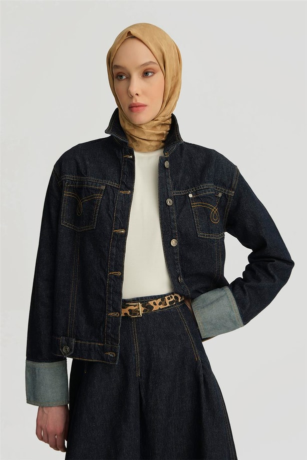 Armine Ceket 25YD4242-1 Mavi