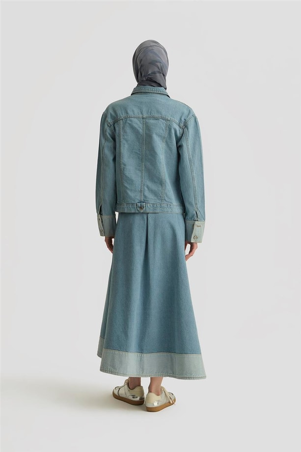 Armine Ceket 25YD4243-1 Buz Mavi