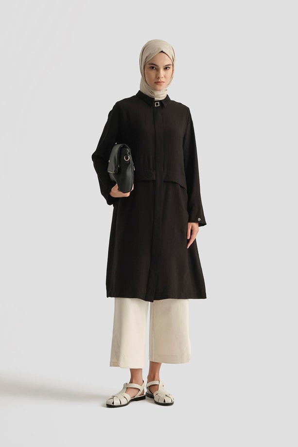 Armine Aller Detaylı Tunik 25YT435 Siyah
