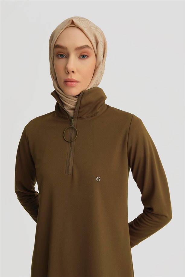 Armine Trend Tunik 25YTD436 Yağ Yeşili