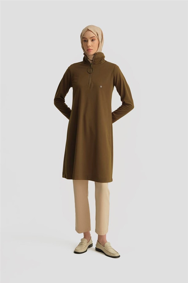 Armine Trend Tunik 25YTD436 Yağ Yeşili