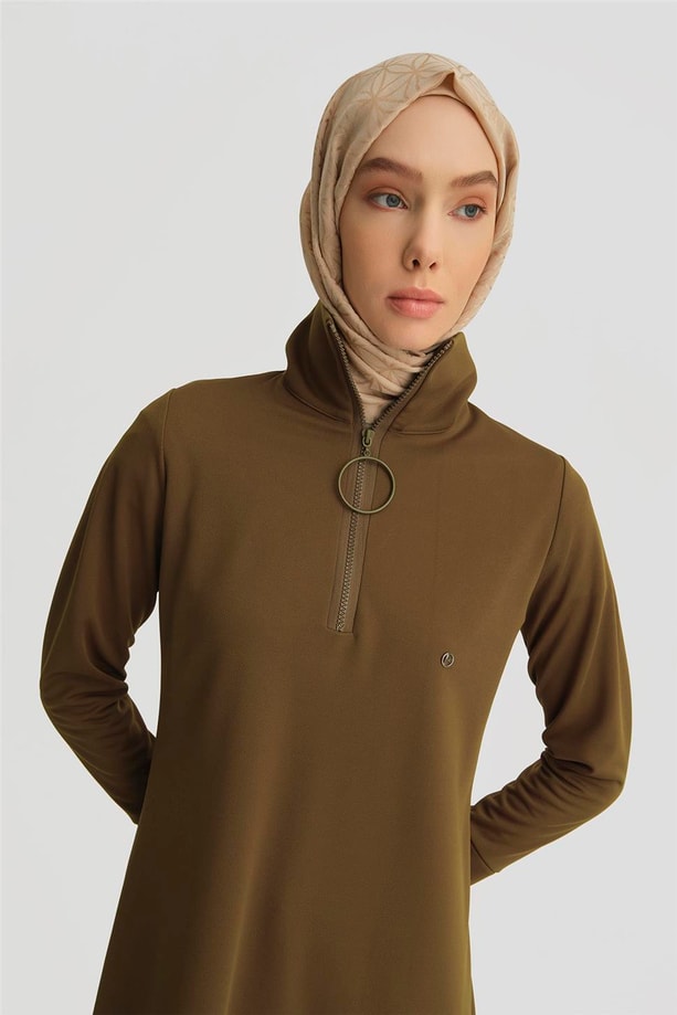 Armine Trend Tunik 25YTD436 Yağ Yeşili