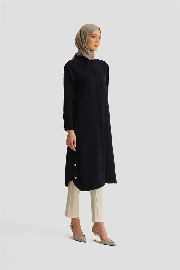 Armine Tunik Elbise 25YH4406 Lacivert