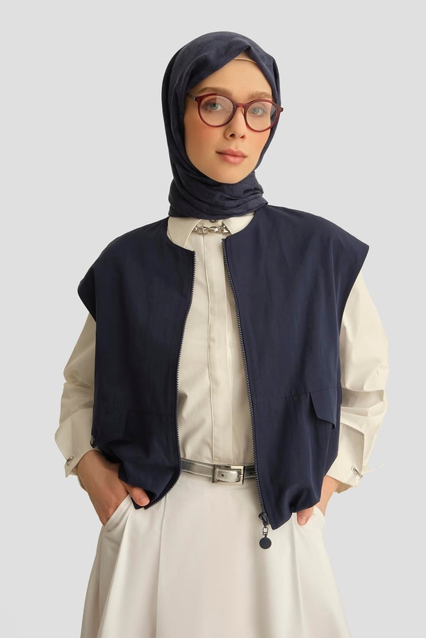 Armine Bomber Yelek 25Y4504 Lacivert