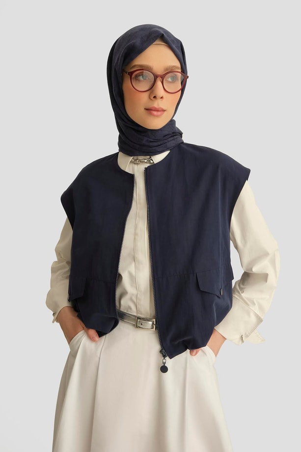 Armine Bomber Yelek 25Y4504 Lacivert