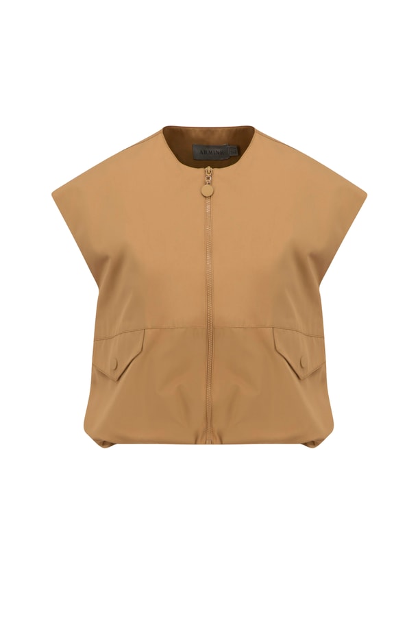 Armine Bomber Yelek 25Y4504 Sahra