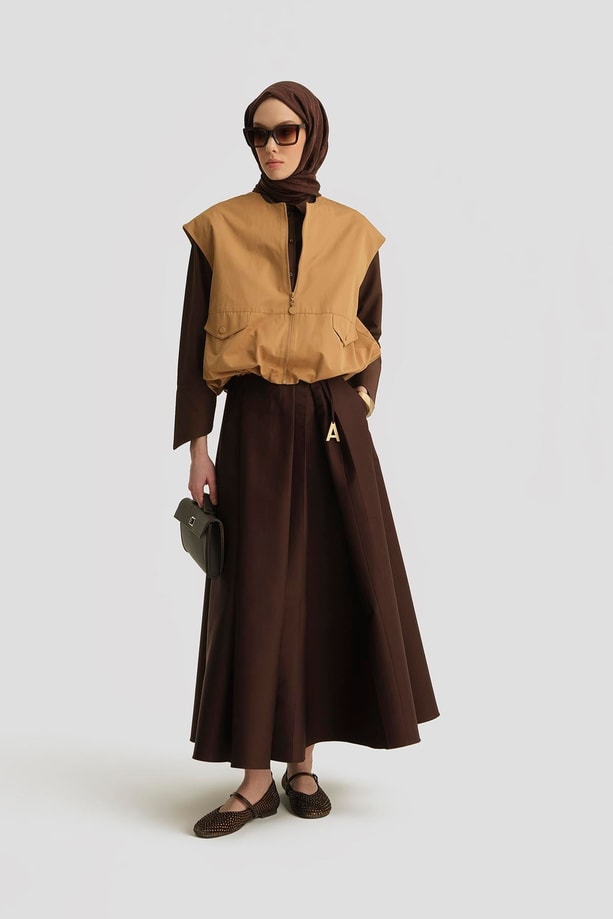 Armine Bomber Yelek 25Y4504 Sahra