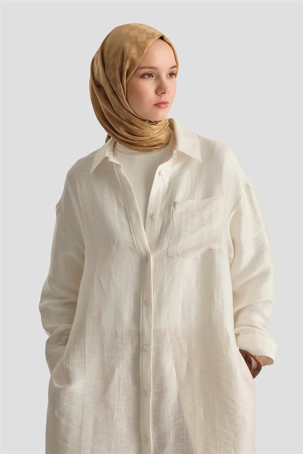 Armine Gömlek Tunik 25Y4700 Beyaz