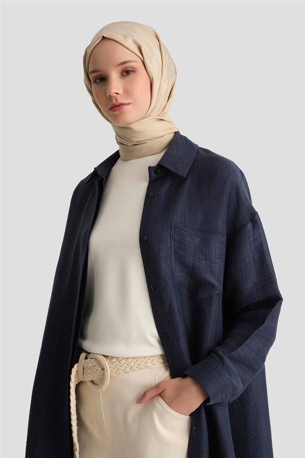 Armine Gömlek Tunik 25Y4700 Lacivert