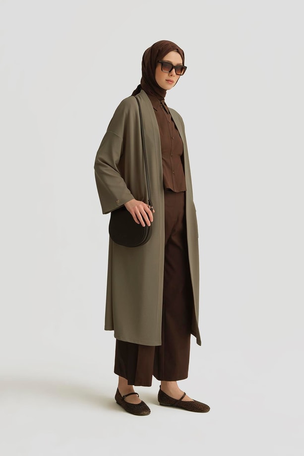 Armine Zincir Detaylı Giy Çık 25YT521 Haki