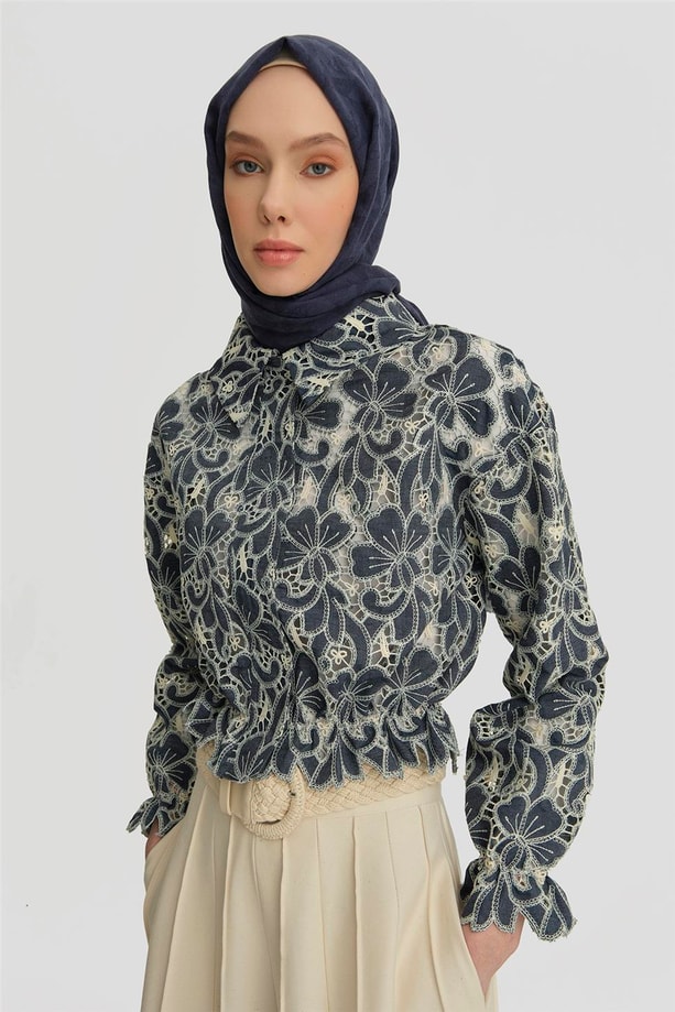 Armine Brode Ceket 25Y5901 Lacivert