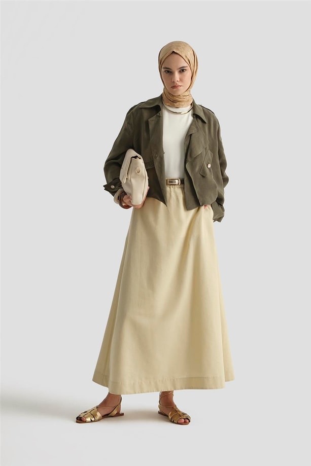 Armine Asimetrik Ceket 25Y5914 Haki