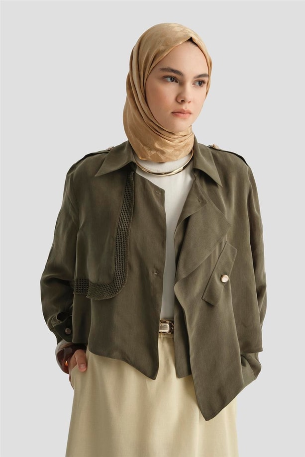 Armine Asimetrik Ceket 25Y5914 Haki