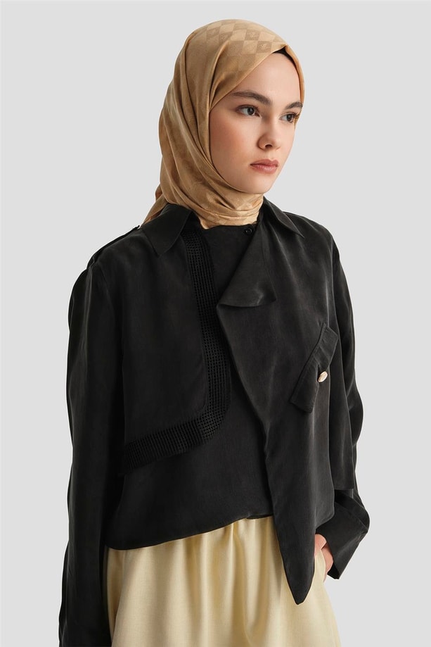 Armine Asimetrik Ceket 25Y5914 Siyah