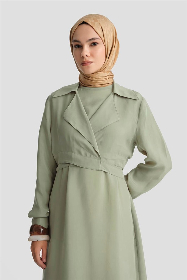 Armine Bluz Elbiseli Takım 25Y6009 Çağla