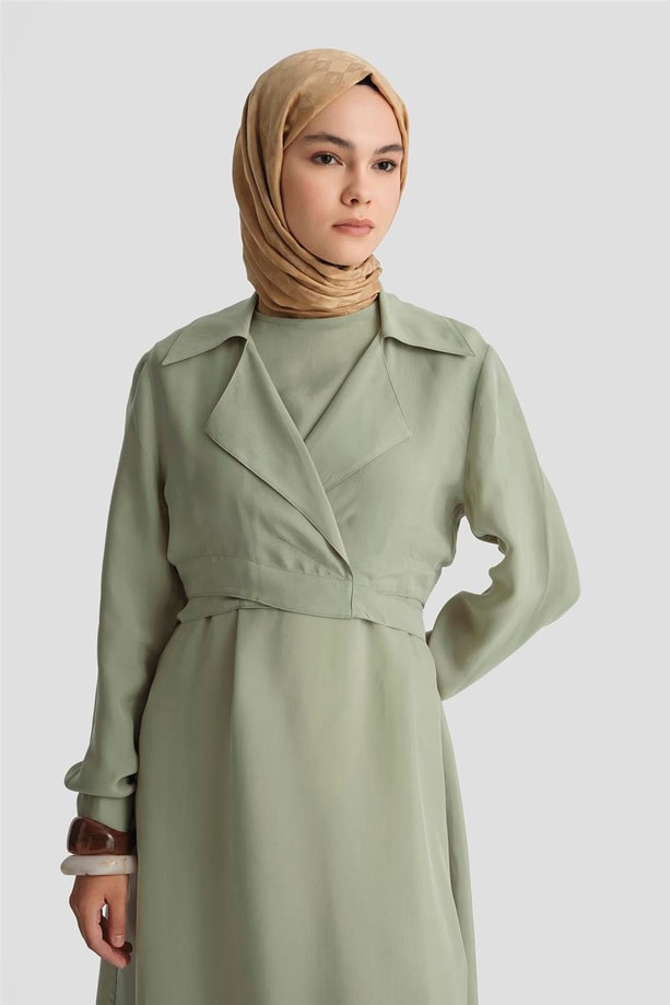 Armine Bluz Elbiseli Takım 25Y6009 Çağla