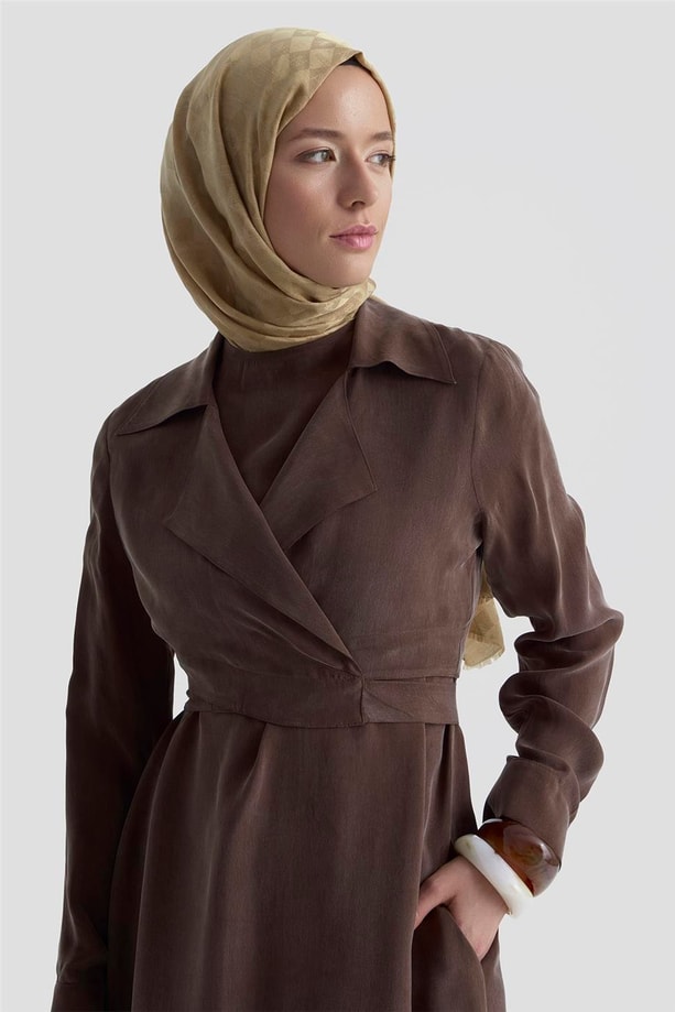 Armine Bluz Elbiseli Takım 25Y6009 Kakao