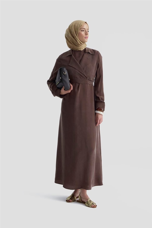 Armine Bluz Elbiseli Takım 25Y6009 Kakao