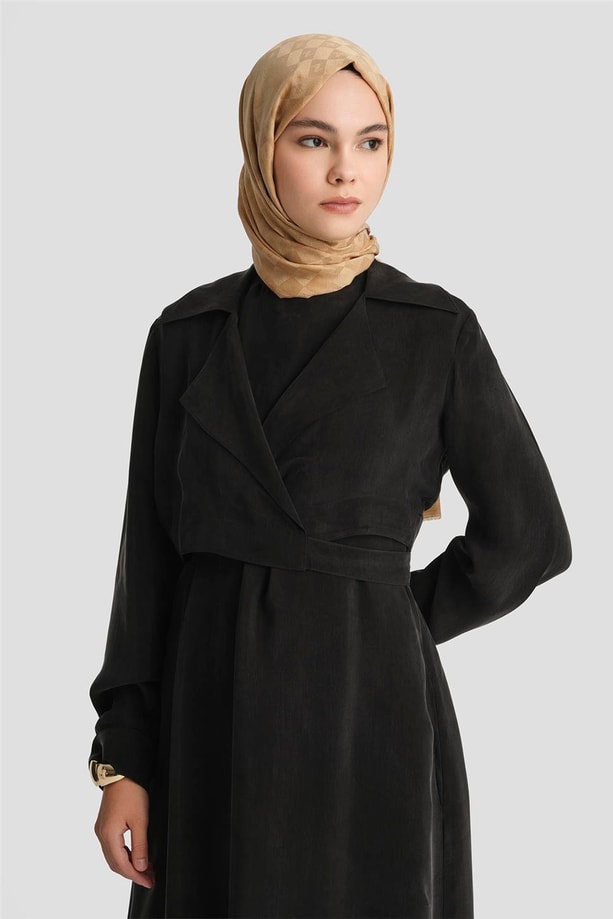 Armine Bluz Elbiseli Takım 25Y6009 Siyah