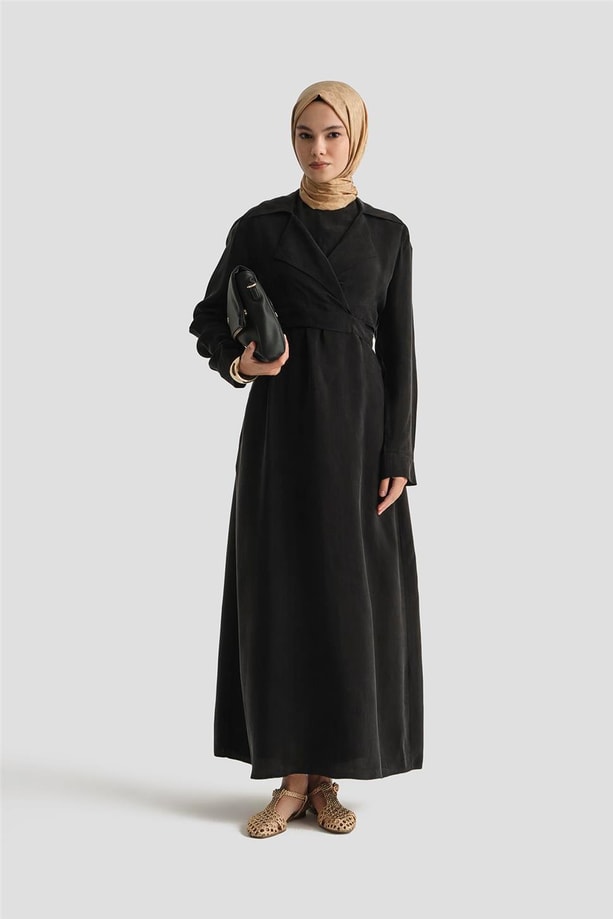 Armine Bluz Elbiseli Takım 25Y6009 Siyah