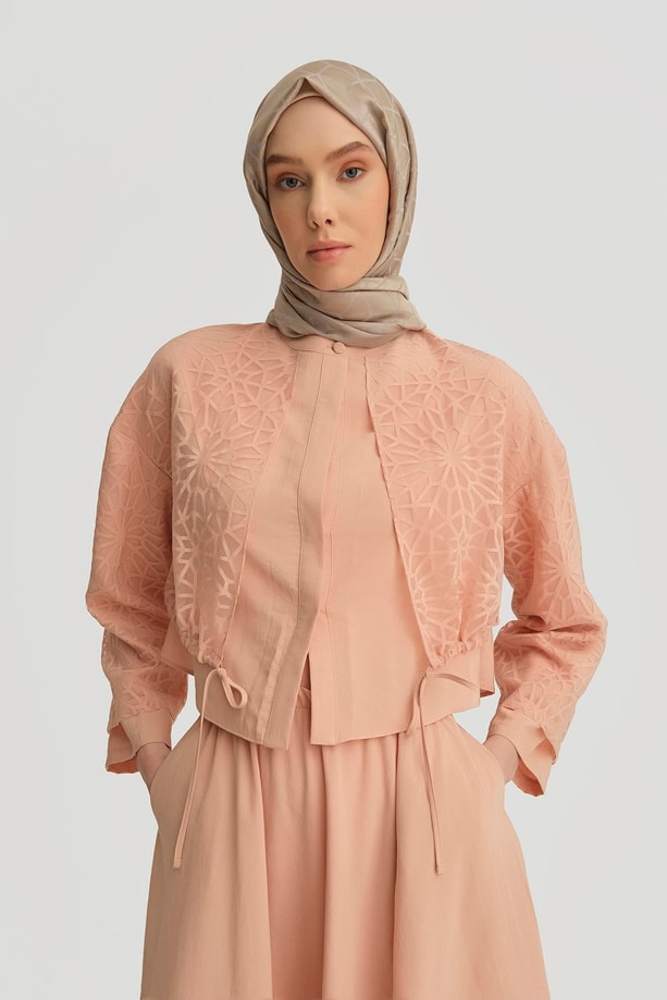 Armine Kumaş Mixli Takım 25Y6019 Soluk Pembe