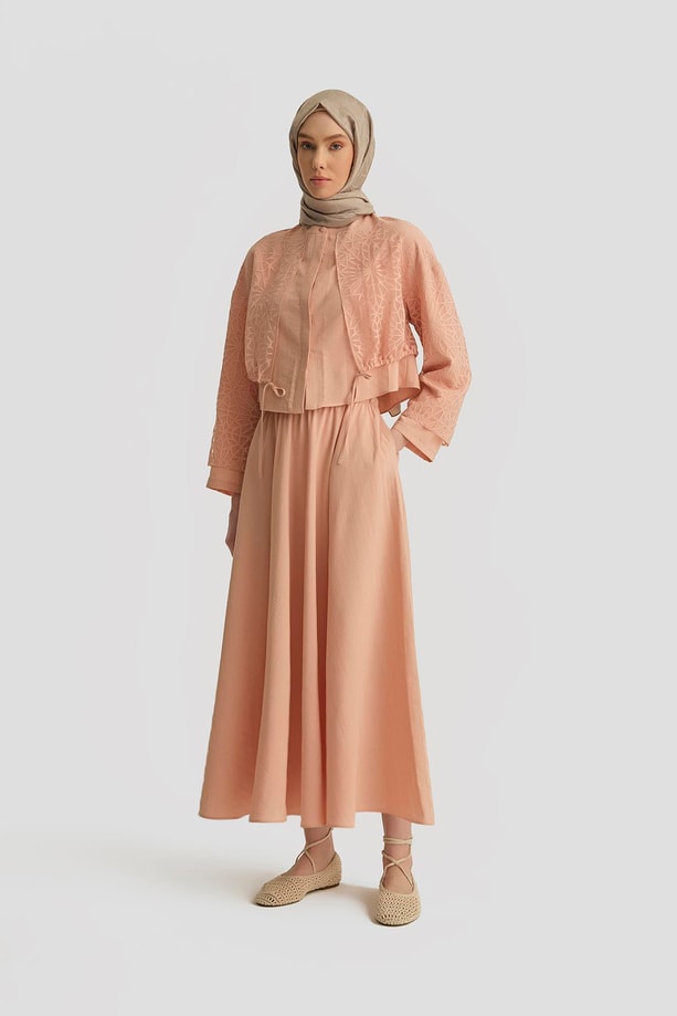 Armine Kumaş Mixli Takım 25Y6019 Soluk Pembe
