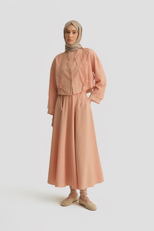 Armine Kumaş Mixli Takım 25Y6019 Soluk Pembe