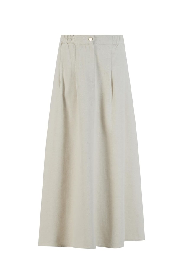 Armine Kuplu Ham Denim Takım 25Y6025 Naturel