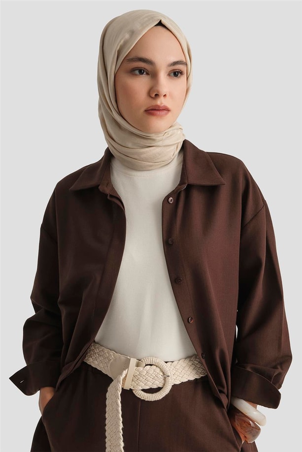 Armine Keten Basic Takım 25Y6036 Kakao