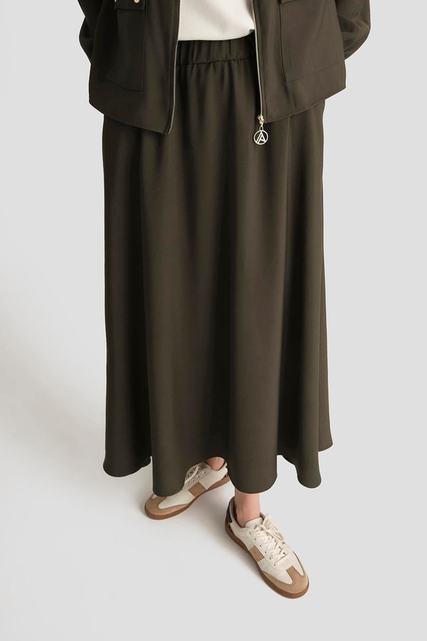 Armine Ceketli Viskon Takım 25YT622 Kahverengi