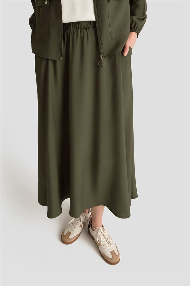 Armine Ceketli Viskon Takım 25YT622 Küf Yeşili