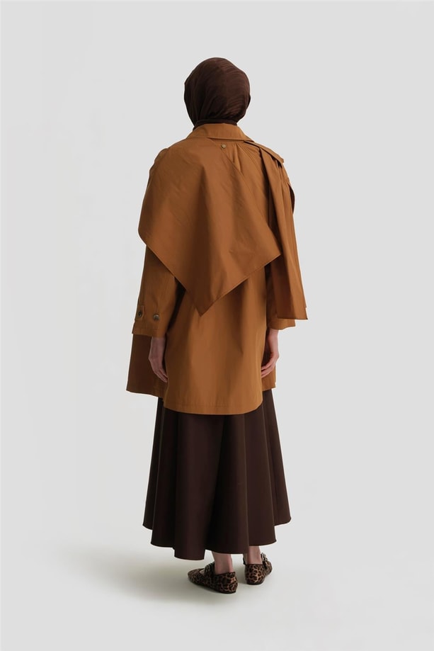 Armine Rüzgarlıklı Kap 25Y7805 Taba
