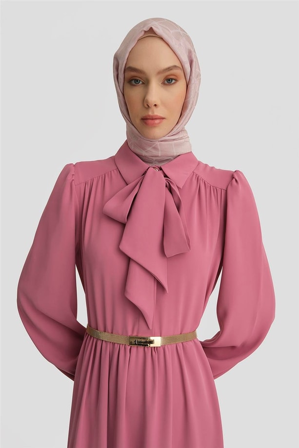 Armine Seyyar Yaka Kurdeleli Elise 25Y9016 Sümbül