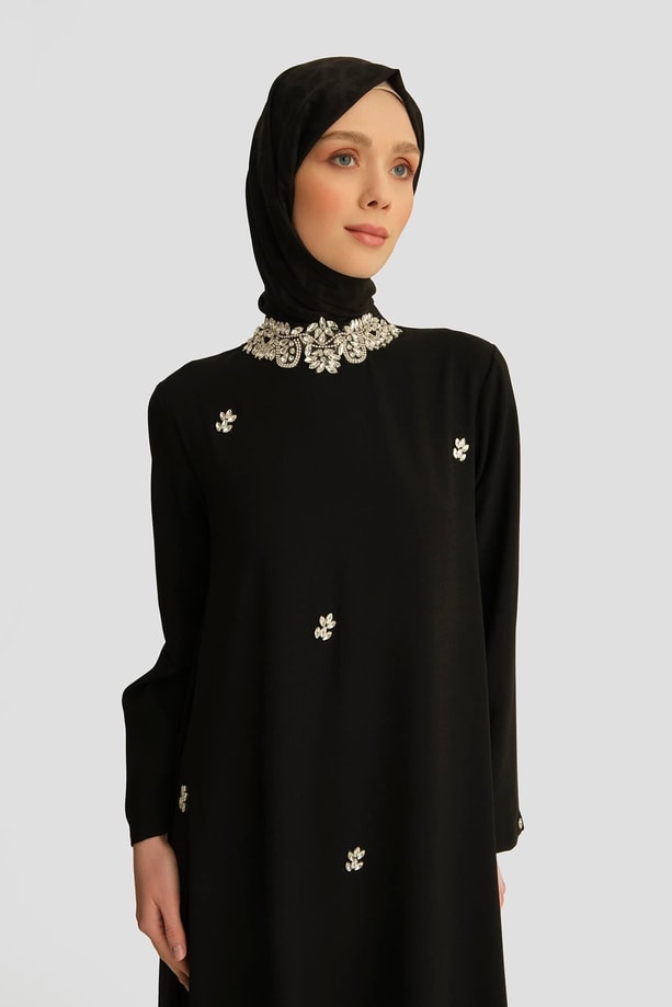 Armine Trend Elbise 25YT905 Siyah