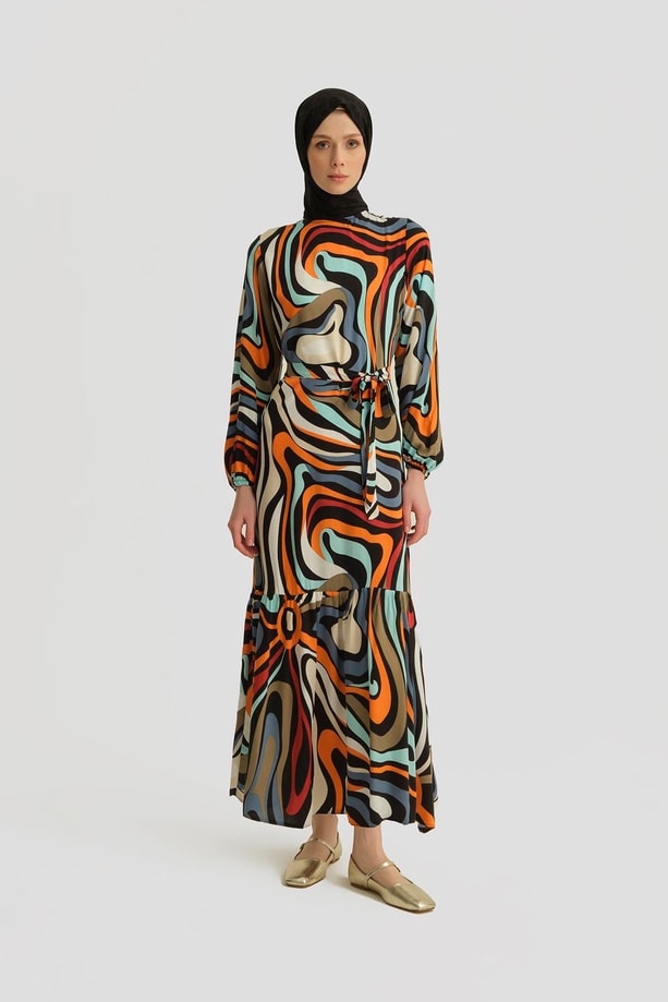 Armine Trend Elbise 25YT909 İndigo