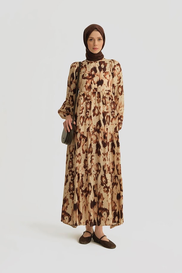 Armine Trend Elbise 25YT910 Kahverengi