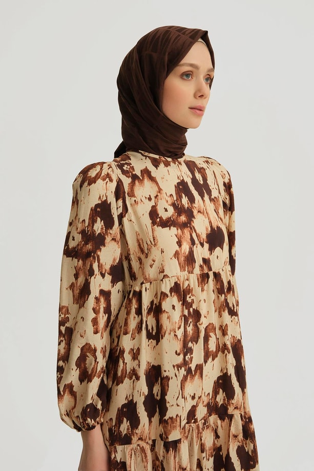 Armine Trend Elbise 25YT910 Kahverengi