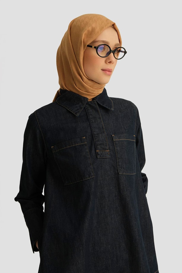 Armine Tunik 25YD9111 Koyu Lacivert
