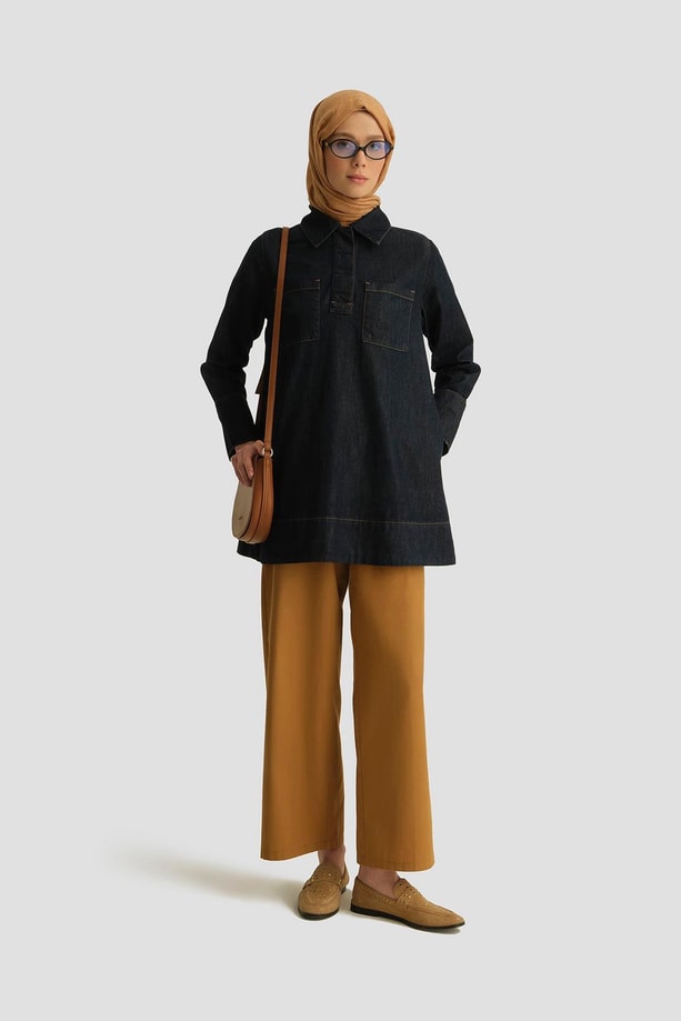 Armine Tunik 25YD9111 Koyu Lacivert