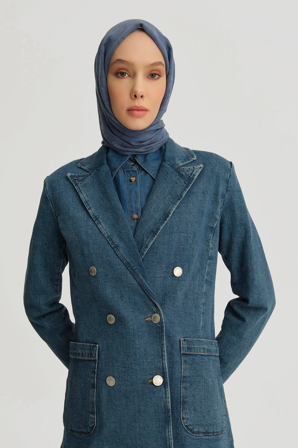 Armine Ceket 25YD9121 İndigo