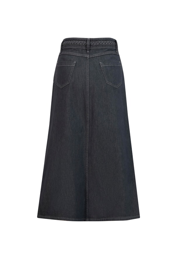 Armine Örgü Detaylı Denim Etek 25YD9122 Antrasit